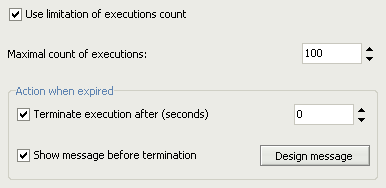 Limitation Of Executions Count